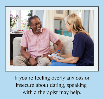 A man smiles while talking to a person holding a clipboard. This could represent the support a therapist in Fair Oaks, CA can offer. Learn more by searching “couples therapist in California” today.