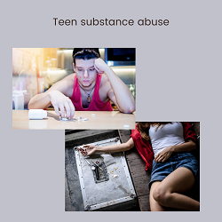 Two photos of teens struggling from substances. Teen therapy in Roseville, CA can offer support for teens across the state. Learn more about teen therapy in California by contacting a therapist for teens in Roseville, CA.