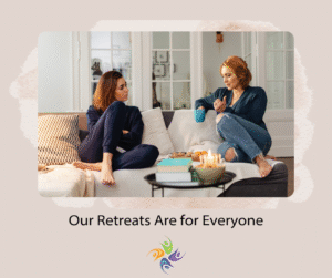 Our Retreats Are for Everyone. Couple in therapist office sitting on couch facing each other and talking. Relationship Therapy Center has locations in Roseville and Fairoaks, California where we specialize in couples counseling with Gottman Trained Licensed Therapists.