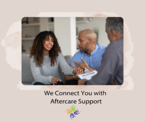 We Connect You with Aftercare Support.  Couple sitting in a therapist office having a serious discussion with a therapist Relationship Therapy Center has locations in Roseville and Fairoaks, California where we specialize in couples counseling with Gottman Trained Licensed Therapists.