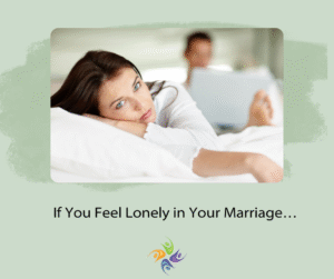 If You Feel Lonely in Your Marriage…Image of couple in bed, wife being ignored while husband reads a book. For couples counseling contact The Relationship Therapy Center in Roseville and Fair Oaks California.