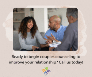 Ready to begin couples counseling to improve your relationship? Call us today! Image of a couple talking to a therapist in an office. For couples counseling contact The Relationship Therapy Center in Roseville and Fair Oaks California.