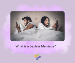 What is a Sexless Marriage? - Image of a Couple in bed with their backs to each other and on their phones, completely ignoring each other. For couples and relationship sex therapy, both in-person and online, contact The Relationship Therapy Center in Sacramento, Roseville and Fair Oaks California.