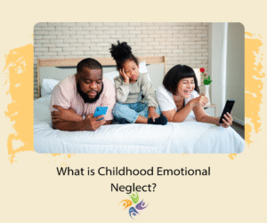 What is Childhood Emotional Neglect? Image of a couple laying on the bed, each on their phones, while their daughter sits between them looking bored. Individual therapy provides many benefits for both your mental, emotional, and physical well-being. We work with adults and children to heal emotional neglect. We have mental health therapy offices in the Sacramento area, Roseville and FairOaks, California. We also offer online therapy in Washington and Idaho.