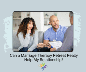 Can a Marriage Therapy Retreat Really Help My Relationship? Image of a couple arguing in couples therapy - working on issues. Are issues of past trauma and grief affecting your relationships? Discover how a private couple therapy retreat can help. The Relationship Therapy Center has trained and licensed couples therapists ready to assist you. We have locations in the greater Sacramento area, in Roseville and Fair Oaks California. We are also licensed to offer online therapy in the States of California, Washington and Idaho.