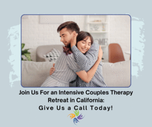Join Us For an Intensive Couples Therapy Retreat in California: Image of a couple talking in a therapy session. If your marriage could use some help and you are struggling with communication, find out how a private couple therapy retreat can help. The Relationship Therapy Center has trained and licensed couples therapists ready to assist you. We have locations in the greater Sacramento area, in Roseville and Fair Oaks California. We are also licensed to offer online therapy in the States of California, Washington and Idaho.