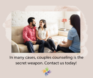 In many cases, couples counseling is the secret weapon. Contact us today!  Image of a smiling/hand holding couple in couples counseling.  Couples, are you wanting to reconnect and bring back intimacy to your relationship? Contact the Relationship Therapy Center today. We have offices in the Sacramento area, including Roseville and Fair Oaks, California. We also offer online therapy in California, Washington and Idaho. 