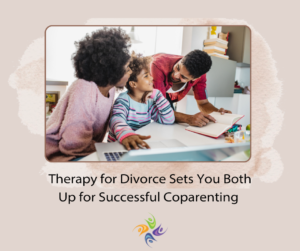 Therapy for Divorce Sets You Both Up for Successful Co Parenting Image: of a couple at a table with a child going over a calendar. In addition to couples counseling for separation and divorce, our Sacramento area counseling clinics located in Roseville, CA and Fair Oaks, CA are pleased to offer a variety of mental health services. The Relationship Therapy Center also offers online counseling in California, Washington and Idaho.