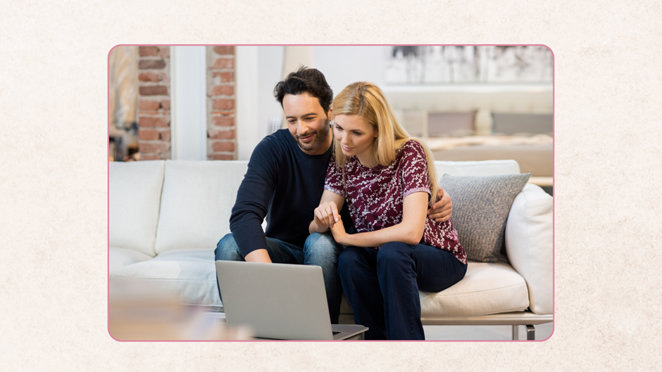 What Is the #1 Reason Marriages Fail? Image of a couple sitting on a couch and searching on a laptop for "what the number one reason marriages fail". For marriage counseling and couples counseling and individual therapy contact the Relationship Therapy Center located in the greater Sacramento Area with offices in Roseville and Fair Oaks, California. Online therapy is also available.